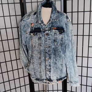 Born Fly Denim Jacket. Size 2X. Cotton Blend.